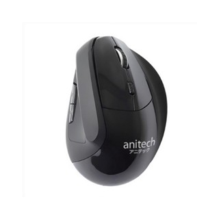 คีย์บอร์ด และเมาส์ || WIRELESS MOUSE (เมาส์ไร้สาย) ANITECH WIRELESS VERTICAL MOUSE (W225-BK) BLACK