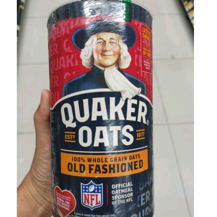 Quaker Old Fashioned Oats 510g ธัญพืชข้าวโอ๊ตอบกรอบ 510กรัม ราคาสุดฟิน