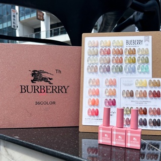 Burberry36สี สีน้ำแข็ง พร้อมส่ง สีทาเล็บชุดที่เหมาสำหรับเปิดร้านชุดสีเจลร้านทำเล็บชุดสีเจลเล็บเจล+ทุกชุด