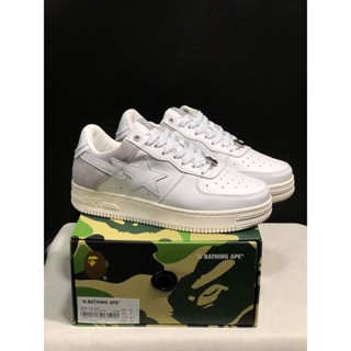 Original100% A Bathing Ape (BAPE) BAPE STA LOW รองเท้ากีฬา รองเท้าวิ่ง ใส่สบาย ทนต่อการสึกหรอ