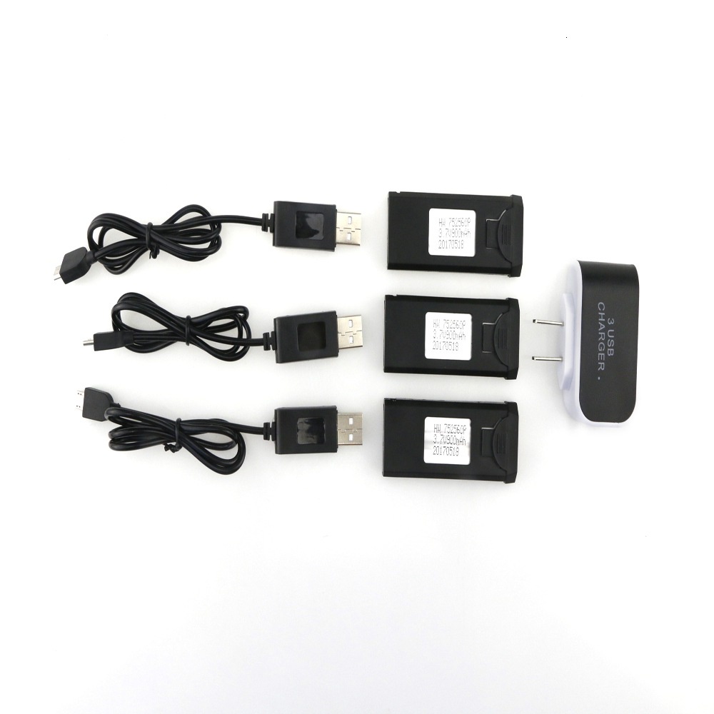 2ชิ้น3.7โวลต์900มิลลิแอมป์ชั่วโมง LiPo แบตเตอรี่สำหรับ VISUO XS809 XS809W XS809HW XS809S RC ชิ้นส่วน