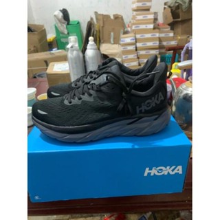 [พร้อมส่ง] Hoka ONE Clifton 8 Shock Absorption รองเท้าวิ่ง สีดํา 2022