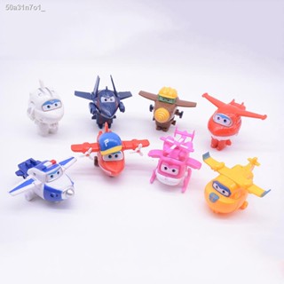 New 8pcs/Set Super Wings Toys Mini Airplane Model Transformation Airplane Robot Kids Gift Toys