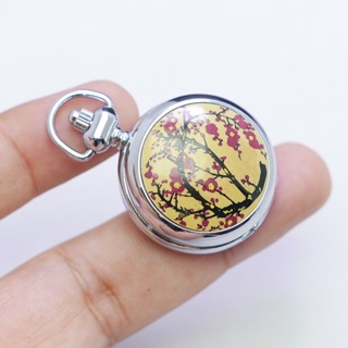 นาฬิกา Vintage มือสองญี่ปุ่น Pocket Watch นาฬิกาพกCENFILLระบบQUARTZทรงกลม กรอบเงิน หน้าขาว หน้าปัด 29มม