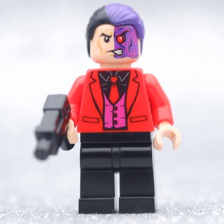 LEGO Two-Face Red Suit Hero DC  - LEGO เลโก้ มินิฟิกเกอร์ ตัวต่อ ของเล่น