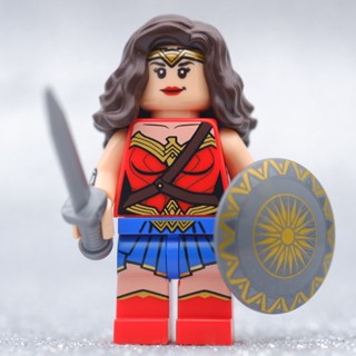 LEGO Wonder Woman Red Suit Hero DC  - LEGO เลโก้ มินิฟิกเกอร์ ตัวต่อ ของเล่น