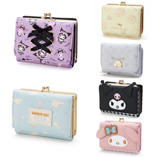 ✻Cinnamon Dog Kulomi Wallet Short Student Bowknot Retro Card Bag Melody Pudding JK Lolita PC