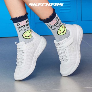 Skechers สเก็ตเชอร์ส รองเท้า เด็กผู้หญิง GOrun 600 Shoes - 82007L-WHT