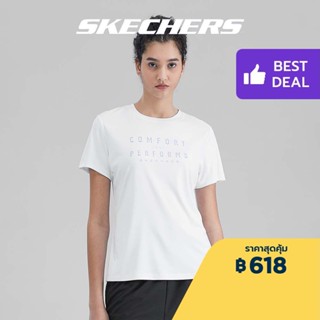 Skechers สเก็ตเชอร์ส เสื้อยืดแขนสั้น ผู้หญิง GODRI Short Sleeve Tee - P223W057