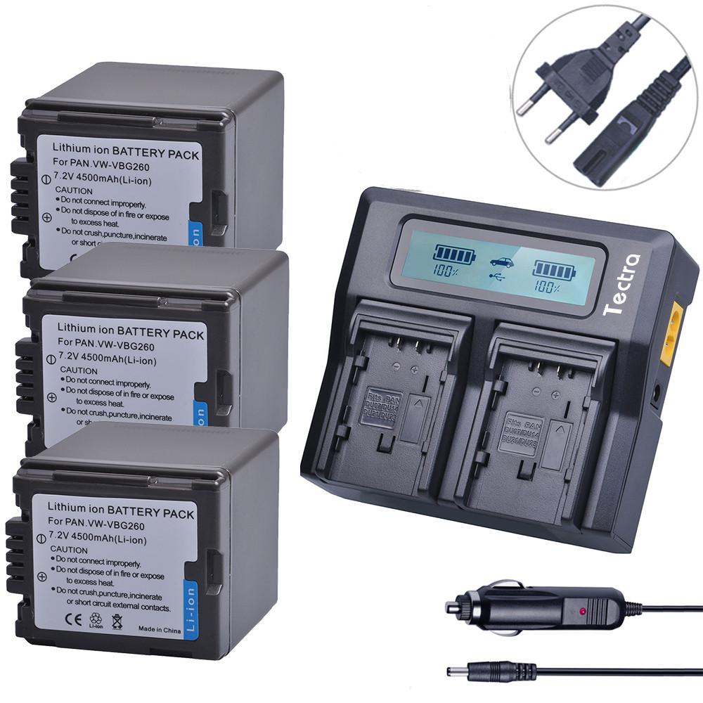 VW-VBG260 VW VBG260 VBG070 VBG130แบตเตอรี่ Rapid Charger สำหรับ Panasonic HDC SD9 SD200 SD700 SD20 S