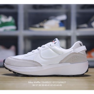 N_ike Waffle Debut "Grey/White/Light Blue" รองเท้าผ้าใบลําลอง เหมาะกับการวิ่งจ๊อกกิ้ง สไตล์เรโทร