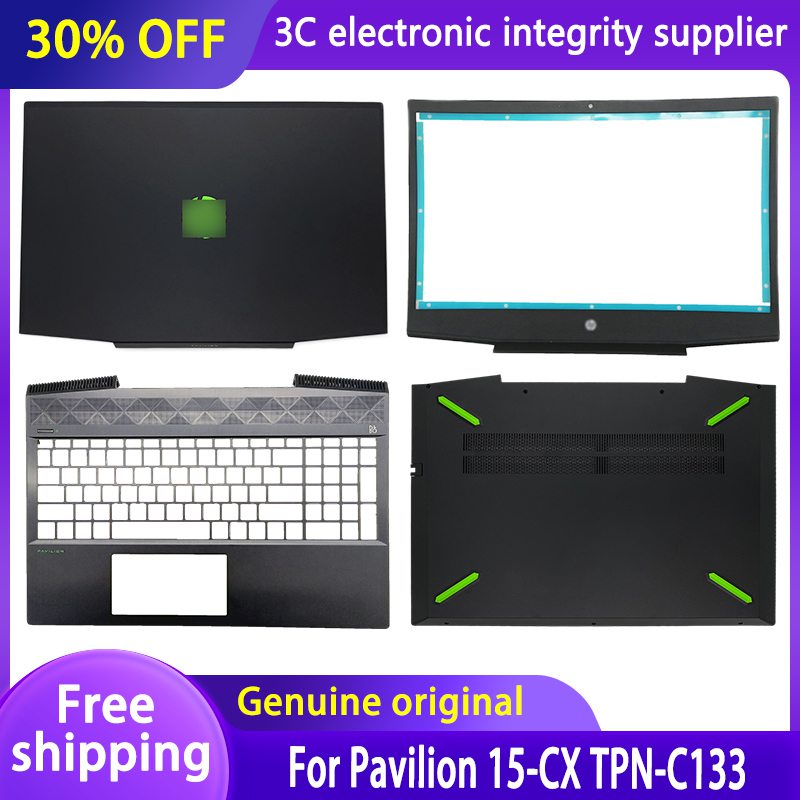 ใหม่ HP Pavilion Gaming 15 Series แล็ปท็อป LCD ปกหลัง/ด้านหน้า /Palmrest/ ด้านล่างสำหรับ HP Pavilion 15-CX TPN-C133