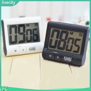 {livecity} นาฬิกาจับเวลาหน้าจอ LCD ขนาดใหญ่