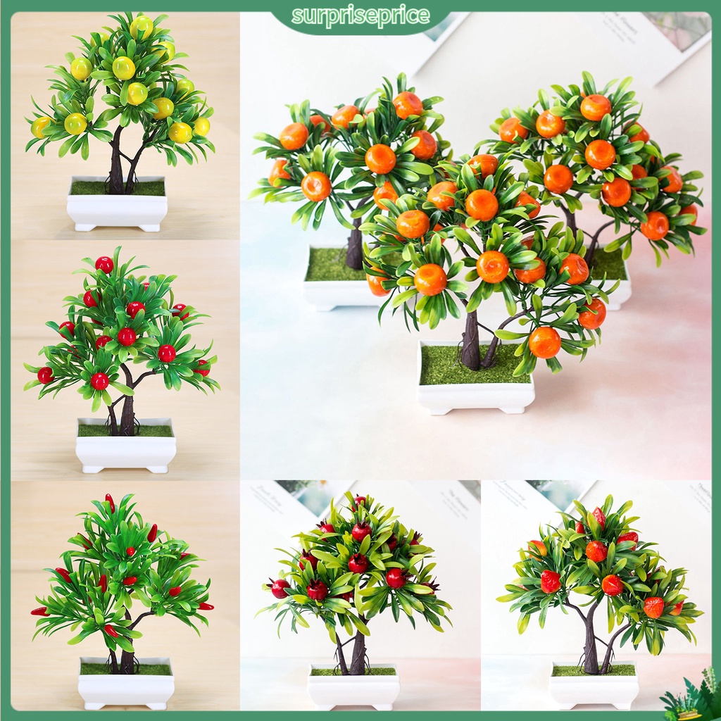 <surprise> ต้นไม้ประดิษฐ์สีส้ม 1 ชิ้น