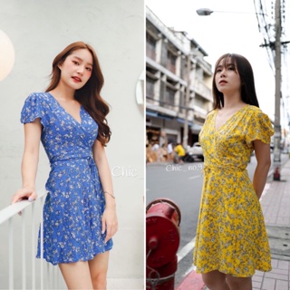 Chic No.9 : Dress - Sleeve Mini Color👋ปัดซ้ายที่รูปเพื่อดูขนาดสินค้า