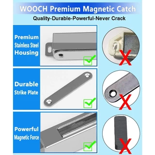 แม่เหล็กประตู แม่เหล็กติดบานประตู แม่เหล็กหน้าต่าง door magnet รุ่นสแตนเลส มี 6 แบบ