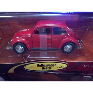 รถโฟล์ค 1967 volkswagen classic beetle KiNMART 1:24 รถเต่า