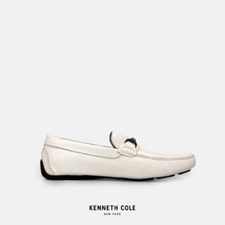 KENNETH COLE รองเท้าลำลองผู้ชาย รุ่น THEME BIT DRIVER สีขาว ( CAS - KMF0021TB-110 )