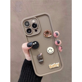 เคสโทรศัพท์มือถือ ลายหน้ายิ้ม สําหรับ Apple iPhone 14 13 12 11 Pro Max 14pro 13