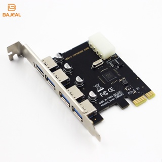 อะแดปเตอร์การ์ดขยาย 3.0 PCI-E เป็น USB 4 พอร์ต ความเร็วสูง 3.0