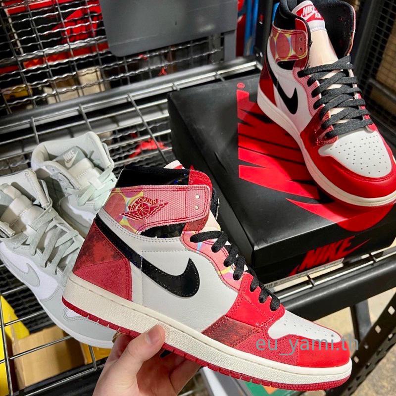 ของแท้ 100% Nike Jordan 1 High OG Spider-Man Across The Spider Verse Sneakers.