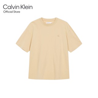CALVIN KLEIN เสื้อยืดผู้ชาย ทรง Relaxed  รุ่น 40HM229 CF1 - สีเบจ