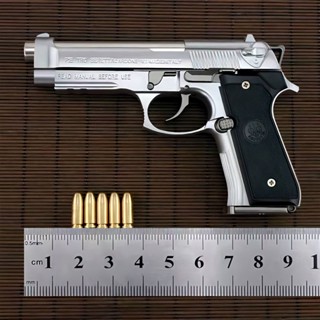 ⊕❦1:2.05 Beretta M92A1 all-metal gun model ปืนโลหะผสมจำลองของเล่นสามารถถอดและถอดประกอบได้ แต่ยิงไม่ออก