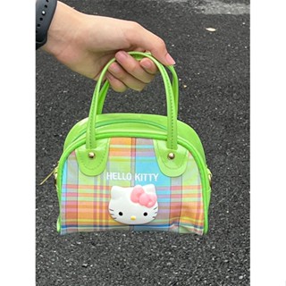 [พร้อมส่ง] กระเป๋าสะพายไหล่ ลาย hello kitty Cat แบบพกพา สไตล์เรโทร