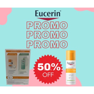 Eucerin Sun Dry Touch Sebum Controll Face DP60+ แถม โปรแอคเน่ โซลูชั่น คลีนซิ่ง เจล 200 มล