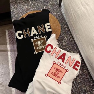 Chanel Xiaoxiang เสื้อยืดแขนสั้นลําลอง ระดับไฮเอนด์ แฟชั่นฤดูร้อน สําหรับผู้ชาย และผู้หญิง