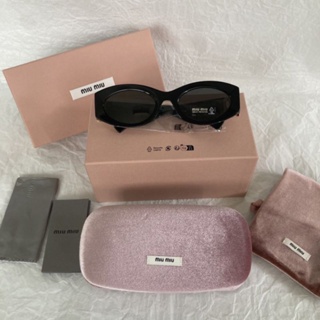 แว่นตา​miu​ miuแท้​100​%ส่งฟรีมีของแถม