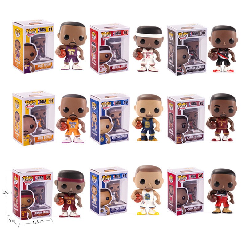 ❤❤❤🌞VG FUNKO POP NBA Bulls KOBE BRYANT PVC Action Figure Model Collection Stephen Curry with box