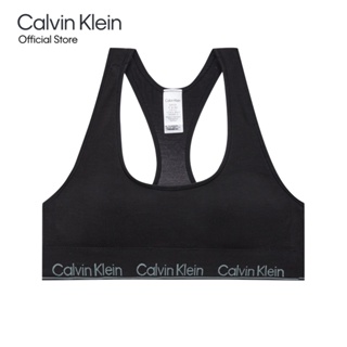 Calvin Klein เสื้อชั้นในผู้หญิง Natural Modern Seamless Racerback ทรง Light Lined รุ่น QF7691AD UB1 - สีดำ