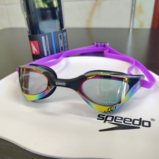 ◙แว่นตาว่ายน้ำ speedo speedo แว่นตาว่ายน้ำความละเอียดสูง anti-fog professional racing training ชายและหญิงแว่นตาว่ายน้ำกร