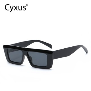 Cyxus แว่นตากันแดด ทรงสี่เหลี่ยมผืนผ้า กรอบแคบ ป้องกันรังสียูวี 400 สไตล์วินเทจ แฟชั่น สําหรับผู้หญิง และผู้ชาย 1066