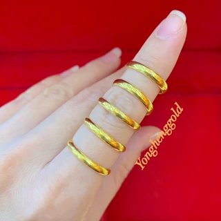 แหวนทอง1กรัมYonghenggold ทองแท้96.5% มีใบรับประกัน ทักแชทเลือกลายได้รับ