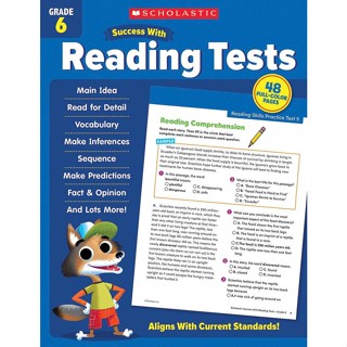 NEW! หนังสืออังกฤษ Scholastic Success with Reading Tests, Grade 6 (Scholastic Success; Grade 6) (CSM) [Paperback]