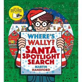 NEW! หนังสืออังกฤษ Wheres Wally? Santa Spotlight Search [Hardcover]