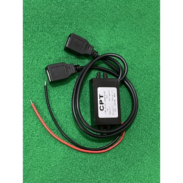 แปลงไฟDC เข้า 12V ขาออกUSB 5V 3A(CPT）