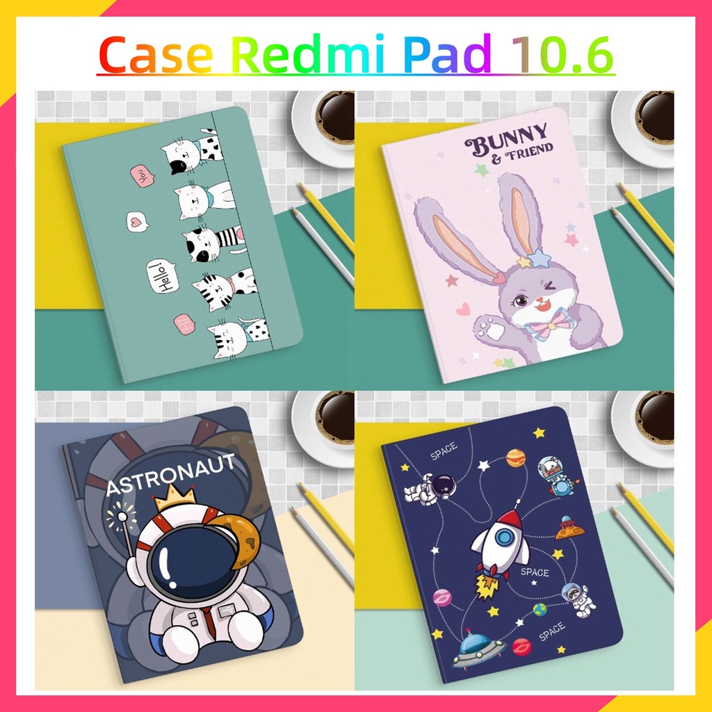 【Ready】เคส redmi pad การ์ตูน 10.61" เคส xiaomi redmi pad se 11" เปลี่ยนเปลือก TPU พร้อมวงเล็บ case r