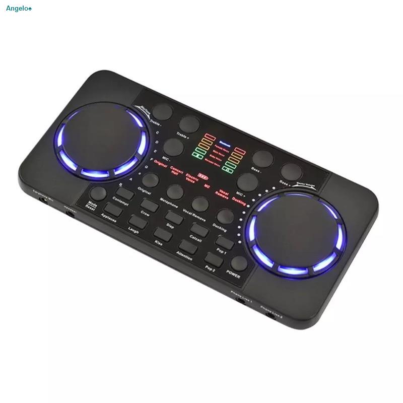 สวัสดิการสดV300 PRO Sound Card 10เสียง Bluetooth-ใช้งานร่วมกับลดเสียงรบกวน O ผสมชุดหูฟังไมโครโฟนสำหรับโทรศัพท์ PC