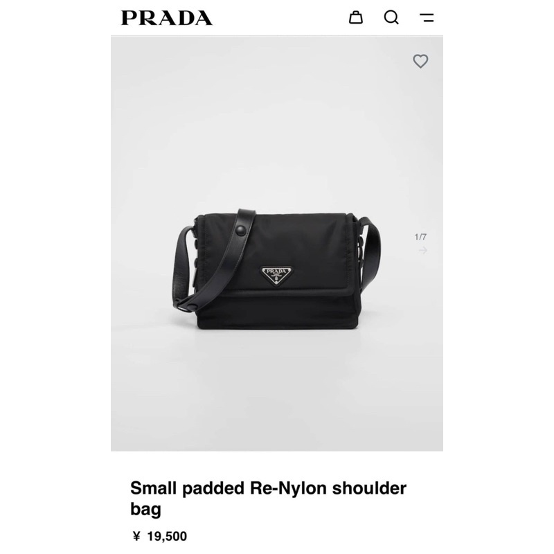 Prada Small padded Re-Nylon shoulder bag(Ori)เทพ size 23x16x11 cm. สินค้าจริงตามรูป งานสวยงาม งานหนั