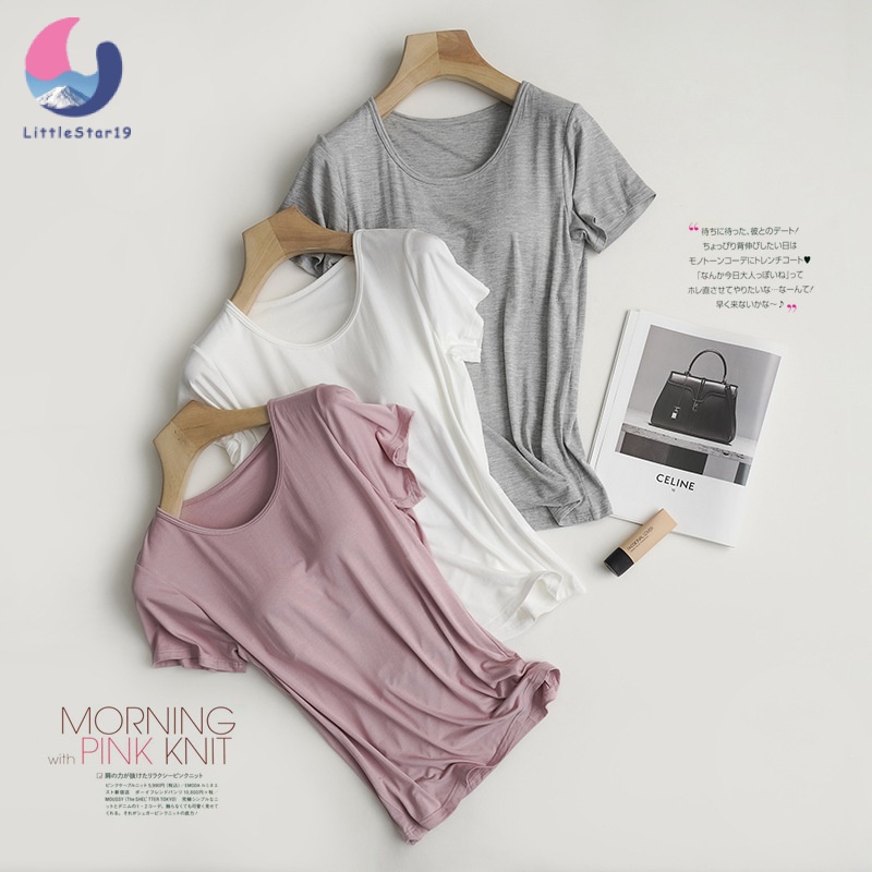 women เสื้อนอน ผ้าเด้ง มีฟองน้ำ ไม่โชว์จุก ใส่สบายมาก รุ่น ชุดนอนผู้หญิง - รูปที่ 4