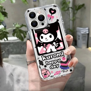 เคสโทรศัพท์มือถือ แบบใส กันกระแทก ลายการ์ตูนคุโรมิน่ารัก สําหรับ iphone 14 pro max 11 13 12 7Plus 7 8 Plus X XR XSMax