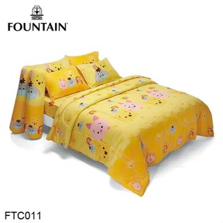 Fountain ผ้านวม (ไม่รวมผ้าปูที่นอน) ซูมซูม Tsum Tsum FTC011 #ฟาวเท่น ผ้าห่ม