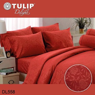 Tulip Delight ผ้านวม (ไม่รวมผ้าปูที่นอน) อัดลาย สีแดง RED EMBOSS DL558 #ทิวลิปดีไลท์ ผ้าห่ม