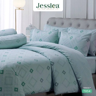 Jessica ผ้านวม 90 x 100 นิ้ว (ไม่รวมผ้าปูที่นอน) Tencel ทอ 500 เส้น พิมพ์ลาย กราฟฟิก T854 #เจสสิกา ผ้าห่ม