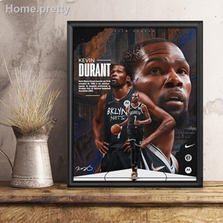 Durant โปสเตอร์กรอบรูปเครื่องประดับ NBA Star วันเกิดของขวัญภาพของที่ระลึกตกแต่งแขวนภาพวาดอุปกรณ์ต่อพ่วงทำมือ