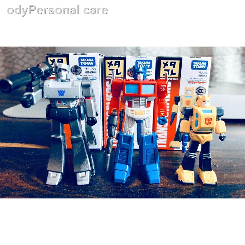 ✈❧TOMY Transformers G1 Optimus Prime Alloy Doll Figure Small Model Bumblebee Megatron
