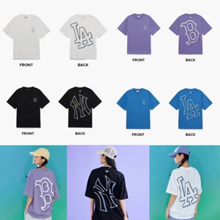 ของแท้💯 MLB Basic Mega Logo Over Fit T-Shirts พร้อมส่ง